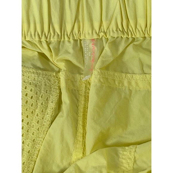 Free People Movement Shorts In The Wild Yellow Athletic Baggy Mid Rise Shorts S - Picture 5 of 10